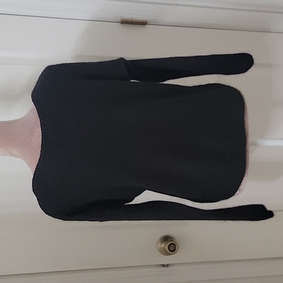 Mamouchka, Size Unknown Black Buttondown 30% Mohair V-Neck Sweater, Great Cond. - Picture 3 of 10